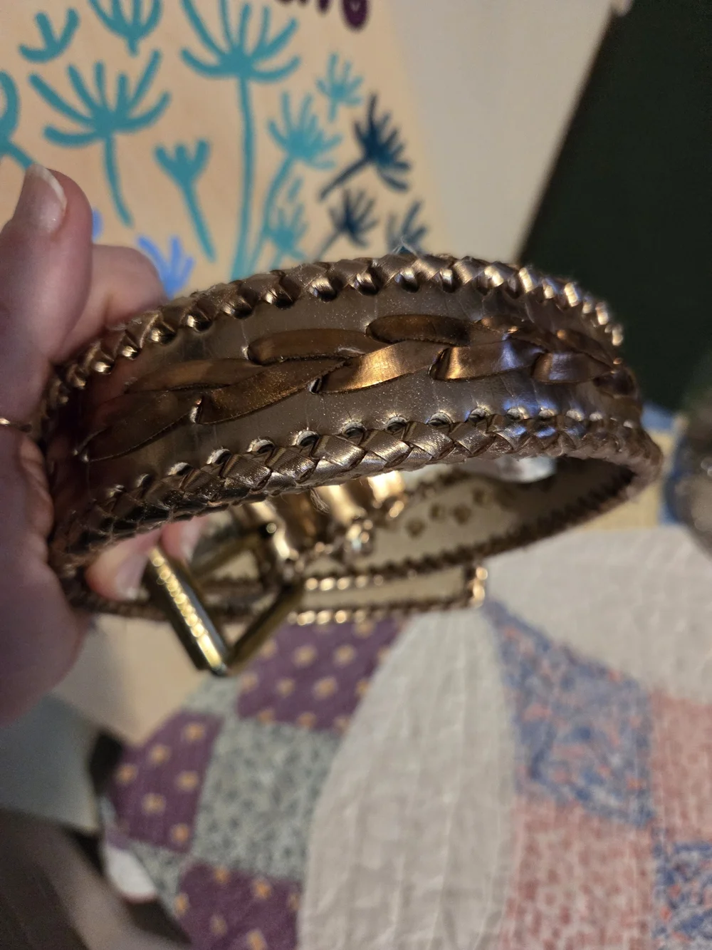 Small Express gold & copper toned 